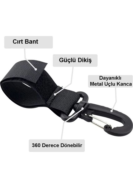 2'li Puset Kancası, Bebek Arabası Askı Aparatı, Çanta ve Poşet Asma Aparatı fiyatları