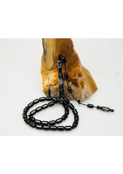 Oltu Taşı Nakkaş Oyma Kıl Testere Kesim Motif Imameli Tesbih fiyatları