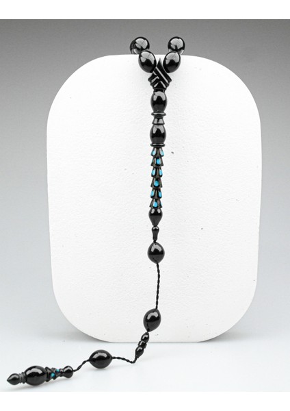 Oltu Taşı Özel Seri Palmiye Desen Imame Oyma Işçilikli Tespih modelleri