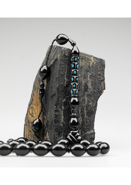 Oltu Taşı Özel Seri Palmiye Desen Imame Oyma Işçilikli Tespih fırsatları