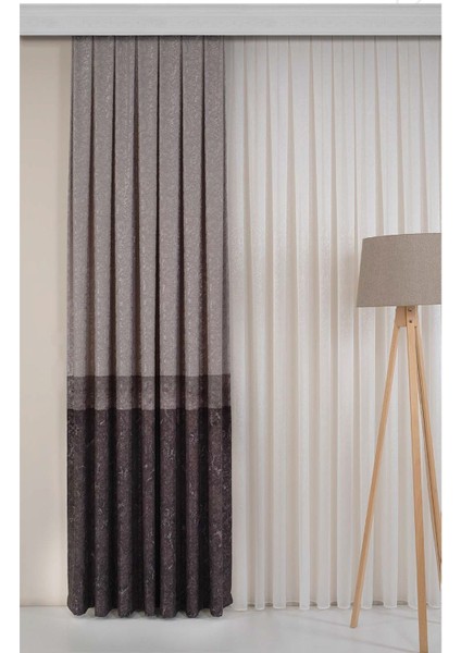 Liva-Florus Desen Fon Perde Sık Kanun Pile (Tek Kanat)