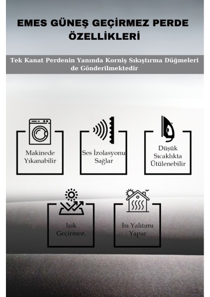 Blackout,siyah Karartma Güneşlik, Işık Geçirmez Perde, Özel Dikim