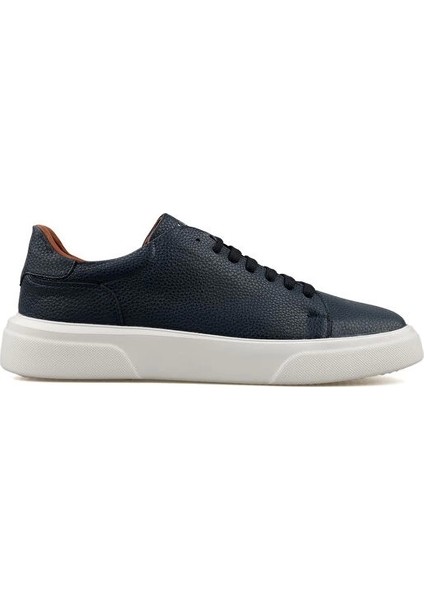 Tommy Erkek Deri Sneaker Ayakkabı Lacivert 111230280