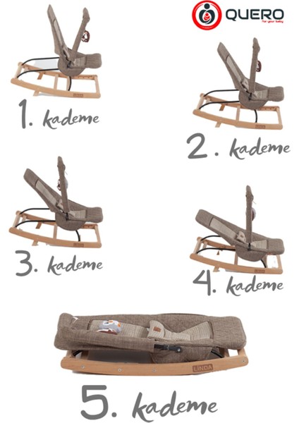 Linda Ahşap Anakucağı, Kademeli, Sallanır, Sabitlenebilir, Oyuncaklı,ana Kucağı Puset, Ana Dizi modelleri