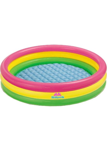 3 Boğumlu Yumuşak Taban Çocuk Oyun Havuzu Set 147X33CM Top ve Pompa Hediye fiyatları
