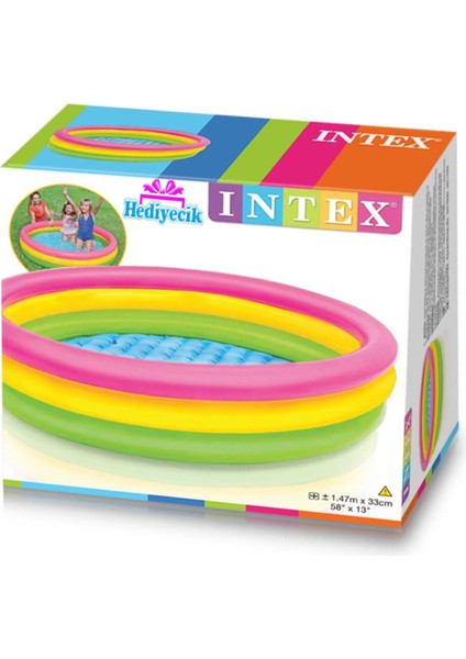 3 Boğumlu Yumuşak Taban Çocuk Oyun Havuzu Set 147X33CM Top ve Pompa Hediye fırsatları