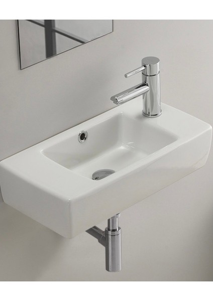 Seramik Cerastyle City Mini 25X50CM Lavabo ( Sağ )