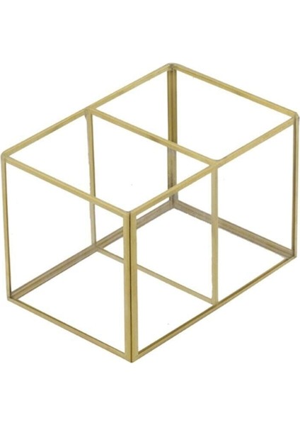 Şık Metal Makyaj Düzenleyici, 75 Parça, Altın Renk, Cam Bölmeler modelleri