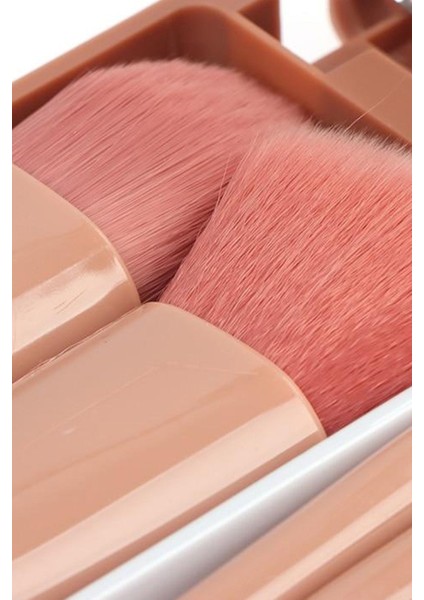 Pembe Çoklu Kozmetik Fırça Seti, 5 Parça, Plastik, Göz, Allık, Pudra, Karıştırma fırsatları