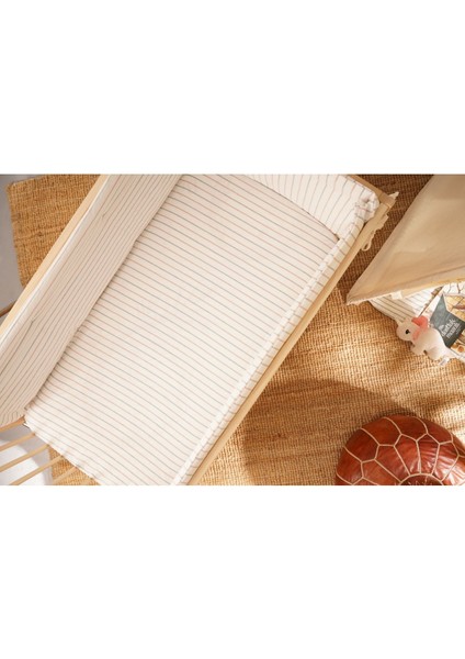 Bebek Beşik Yan Koruma Seti Çizgili modelleri