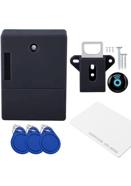 Powermaster PM-26971 Gizli Çekmece Dolap Rfıd Kapı Güvenlik Kilidi Keyfob Çipli Kilidi