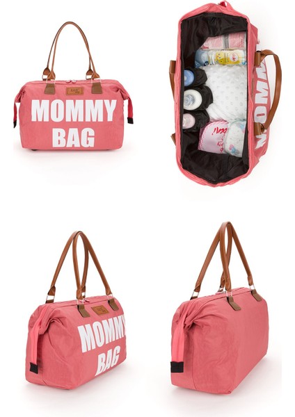 Anne Bebek Bakım Sırt ve Mommy Bag Omuz Çantası 2'li Set