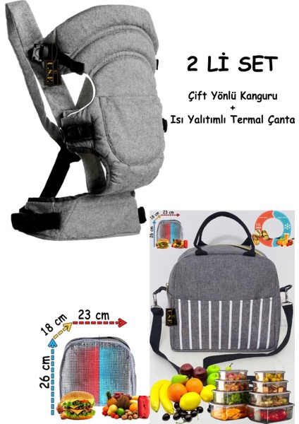 Çift Yönlü Bel Destekli Bebek Taşıma Kangurusu Ergonomik Lüx Bebek Taşıyıcı Kanguru