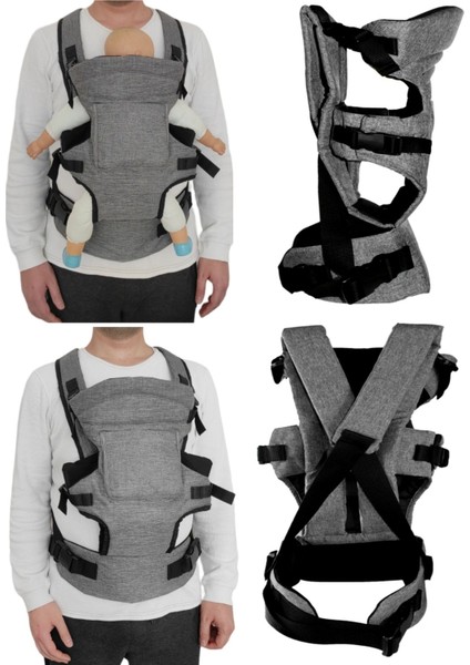 Çift Yönlü Bel Destekli Bebek Taşıma Kangurusu Ergonomik Lüx Bebek Taşıyıcı Kanguru