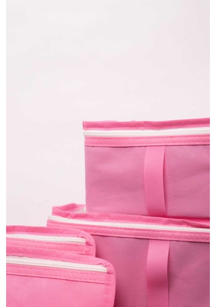 Lux Çok Amaçlı Baby Doğum Hastane Çıkış Çantası 6 Parça Düzenleyici(Pembe Renk) modelleri