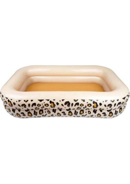 Beige Leopard Çocuk Şişme Oyun ve Yüzme Havuzu 210CM