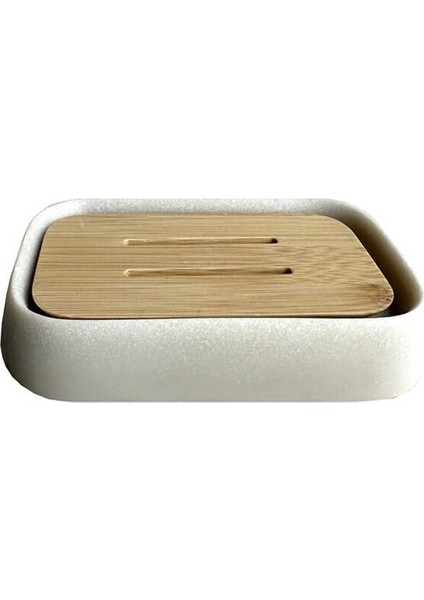 Sau 3'lü Banyo Set Ahşap Sıvı Katı Sabunluk Diş Fırçalık Modern fiyatları