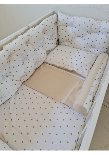 70 x 130 - Bebek Beşik Kenar Koruma Takımı - 40 cm Yükseklik, Yıkanabilir modelleri