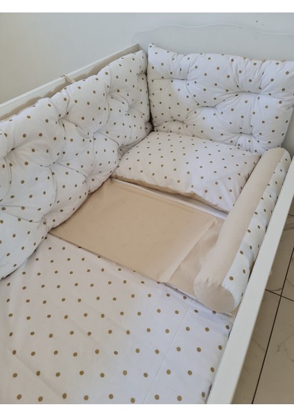 70 x 130 - Bebek Beşik Kenar Koruma Takımı - 40 cm Yükseklik, Yıkanabilir fırsatları