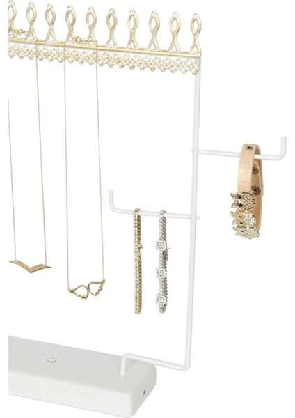 Şık Takı Düzeni, Metal, Altın Renk, Kolye, Küpe, Yüzük ve Bileklik Saklama Kutusu modelleri