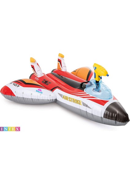 Intex Su Tabancalı Uçak Binici Çocuk Deniz ve Havuz Binici 117X117 cm fırsatları