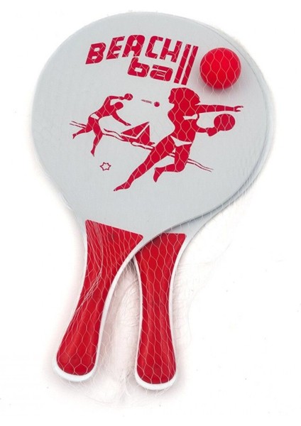 Tahta Plaj Raketi Çocuklar Için Küçük Boy