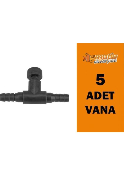 Akvaryum Ince Ayarlı Hava Hortumu Vanası 5 Adet