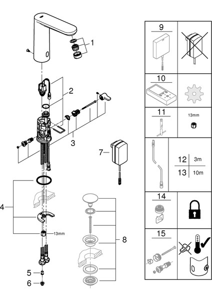 Eurosmart Cosmopolitan E Fotoselli Lavabo Bataryası Grh 36421001