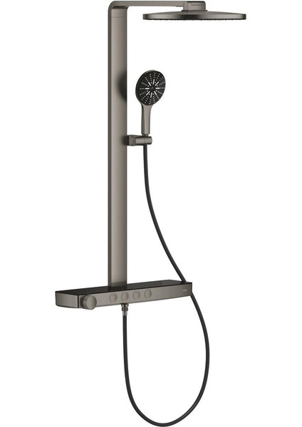 Rainshower Aqua Pure Duvara Monte Termostatik Bataryalı Duş Sistemi (Grafit/füme) Grh 100964AL00