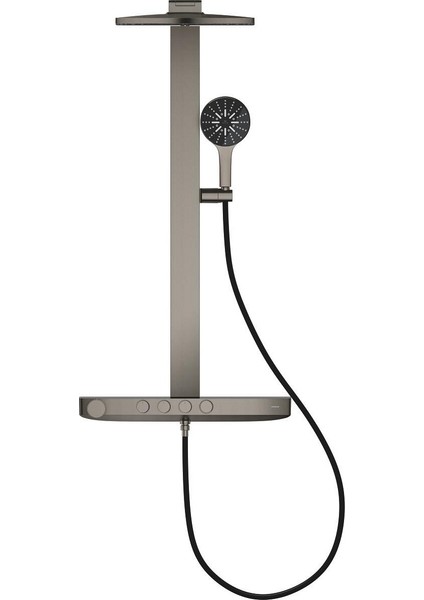 Rainshower Aqua Pure Duvara Monte Termostatik Bataryalı Duş Sistemi (Grafit/füme) Grh 100964AL00 modelleri