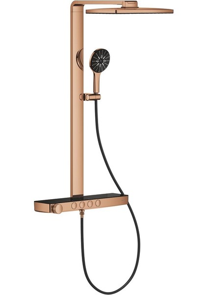 Rainshower Aqua Pure Duvara Monte Termostatik Bataryalı Duş Sistemi (Warm Sunset) Grh 100961DA00