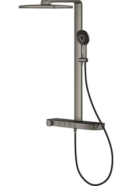 Rainshower Aqua Pure Duvara Monte Termostatik Bataryalı Duş Sistemi (Grafit/füme) Grh 100961AL00 fırsatları