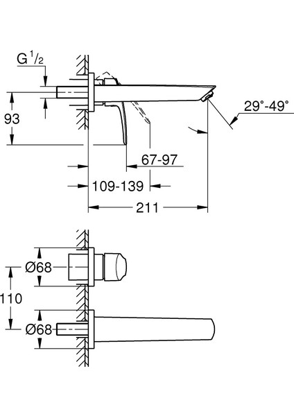 Eurosmart Iki Delikli Lavabo Bataryası M- Boyut Grh 293382433 fırsatları