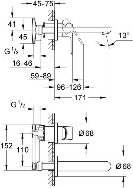 Bauedge Iki Delikli Lavabo Bataryası Grh 20474000 fiyatları