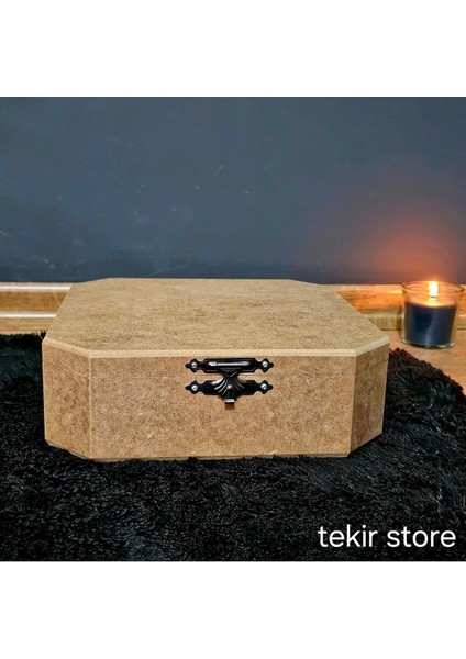5 Bölmeli Şık ve Doğal Ahşap Saklama Kutusu, Takı ve Aksesuarlar için Uygun