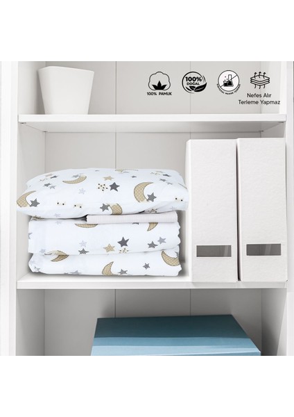 Kahverengi 130X80 Bebek Nevresim Takımı – %100 Pamuk, Park Yatak ve Beşik Uyumlu