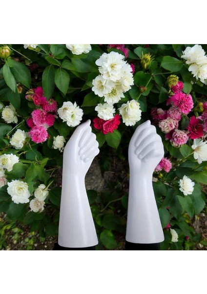 2 Adet Boyanabilir El Şeklinde Dekoratif Saksı Obje Figür fiyatları