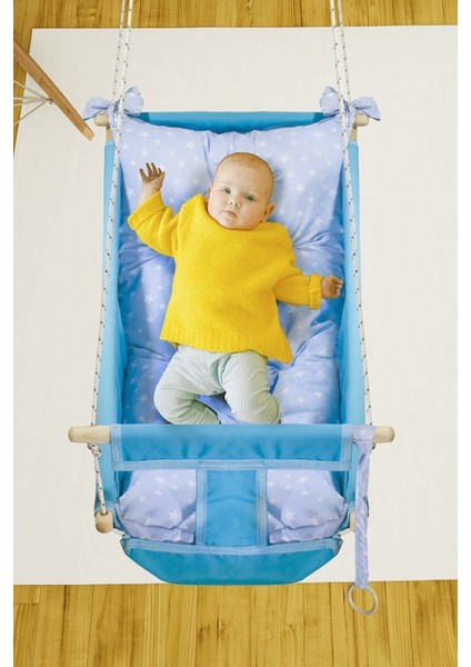Kids Mavi Bebek Uyku Salıncağı, Ahşap Hamak Beşik Bebek ve Çocuk Odaları Için Ideal Salıncak fiyatları
