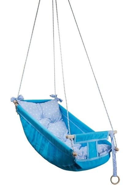 Kids Mavi Bebek Uyku Salıncağı, Ahşap Hamak Beşik Bebek ve Çocuk Odaları Için Ideal Salıncak modelleri