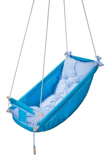Kids Mavi Bebek Uyku Salıncağı, Ahşap Hamak Beşik Bebek ve Çocuk Odaları Için Ideal Salıncak indirimleri