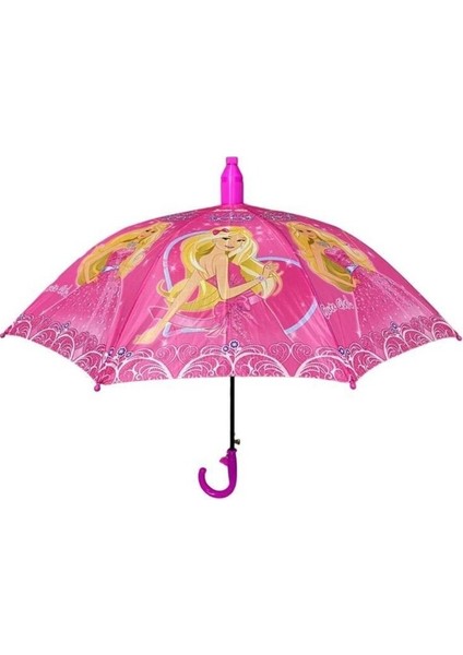 Bardaklı Korumalı Kız Çocuk Pembe Baskılı Şemsiye Moda Aksesuar 1 Adet fırsatları