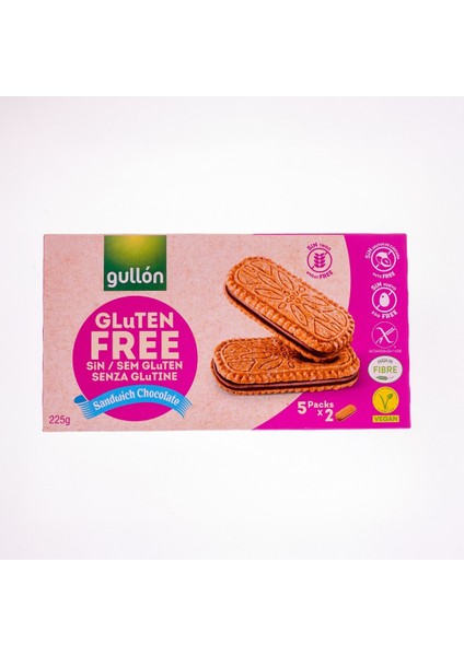 Glutensi̇z Çi̇kolata Aromalı Sandvi̇ç Bisküvi̇ 225 Gr