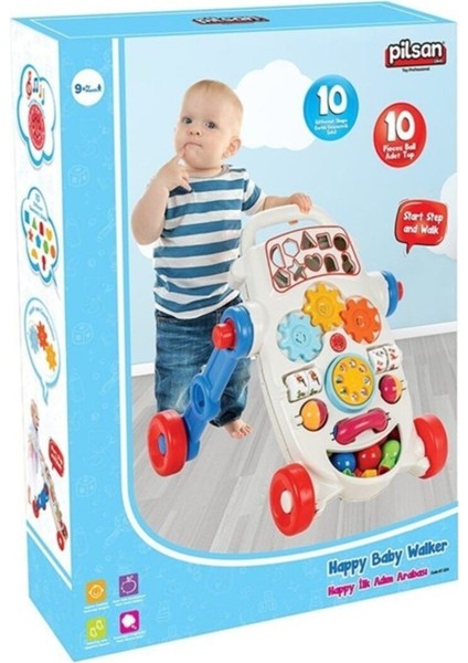 Pilsan Happy Ilk Adım Arabası - Mavi 07 539