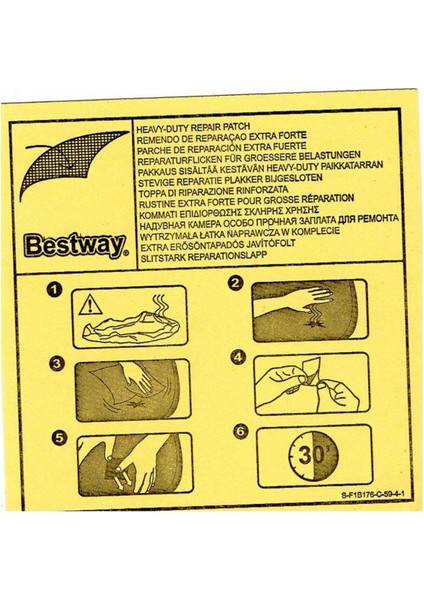 62091 Şişme Havuz 6,5x6,5 cm Tamir Yaması