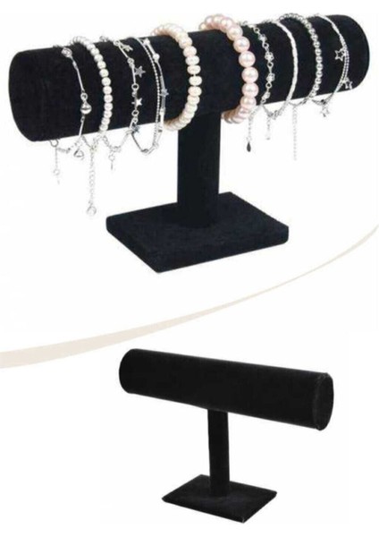 Kadife Siyah Takı Düzenleyici Standı, Şık ve Pratik Organizasyon Çözümü modelleri