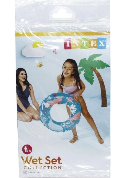 IS59242 Şeffaf Baskılı Simit 61 cm - Vardem Oyuncak