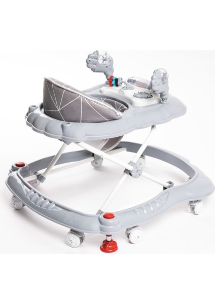 Yürüteç 8 Tekerlekli Oyuncaklı Katlanabilir Gri Renk Örümcek Yürüteç indirimleri