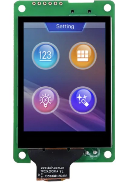 2.4 Inch Dwin HMI Display Kapasitif Ekran Dokunmatik Model No: DMG32240C024-03WTC
