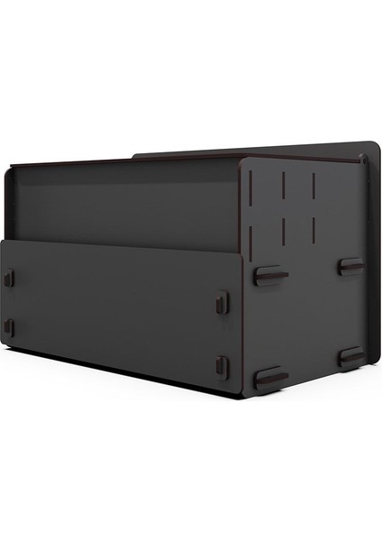 10 Gözlü Ahşap Takı ve Makyaj Organizeri, Siyah Renk, Şık ve Pratik Tasarım indirimleri