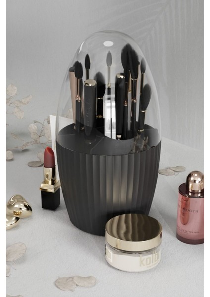 Şeffaf kapaklı 7 bölmeli makyaj ve kozmetik düzenleyici, şık ve kullanışlı tasarım indirimleri